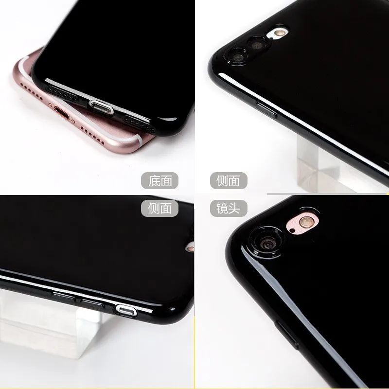 Guangzhou wholesale Cover for iPhone 7 Plus Case with Jet Black Color TPU casefor iPhone 7 Plus