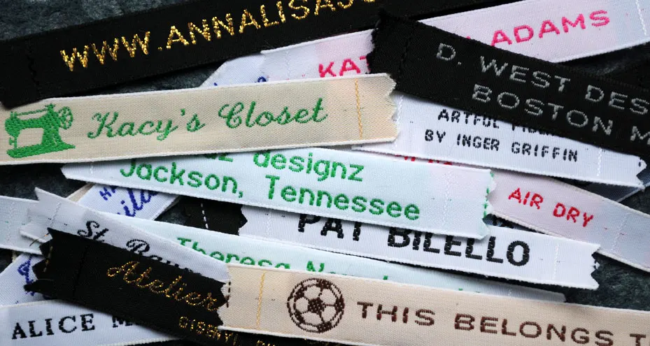 Woven Clothing Labels Customized Woven Label Garment Labels - Buy Woven ...