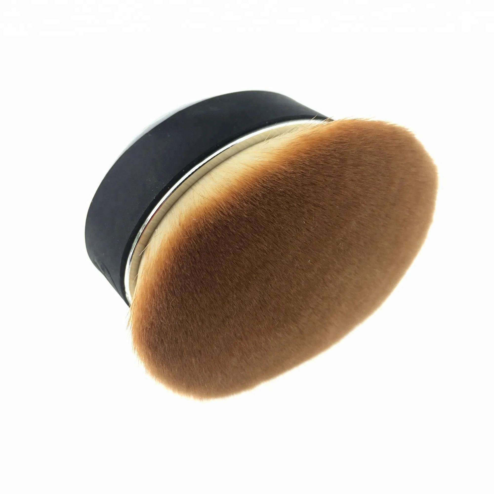travel storage cheap single wholesale gold low moq vegan oval make up egg makeup oval flat top foundation rose gold kabuki brush