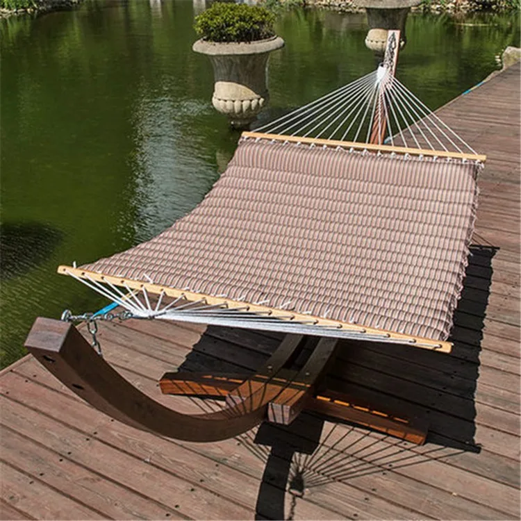 Excellent Quality For Two Person Outdoor Item Hammock With Arc Wooden