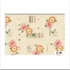 Rectangle or round soft pvc tablecloth roll with flower printing