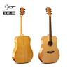 Handmade 41"manufacture high quality solid spruce body high end acoustic guitar