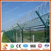 Y fence post support the concertina razor wire on top army and prison fence