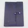 High quality stationery Three fold Loose-leaf notebook journal casual style agenda diary business leather folder