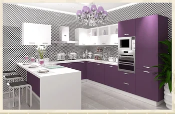 Modern New Design Modular Kitchen Cabinet Pvc Door Membrane - Buy ... Modern New Design Modular Kitchen Cabinet Pvc Door Membrane - Buy ...