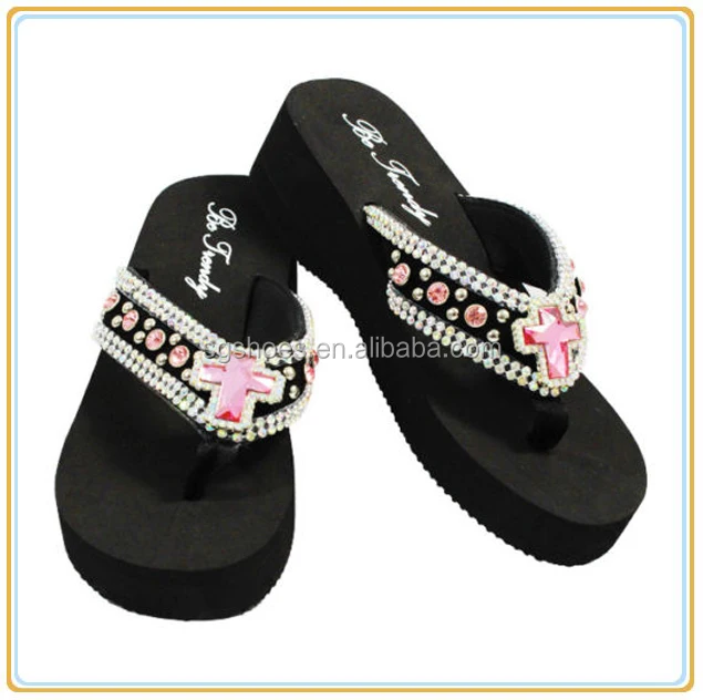 thick sole flip flops womens