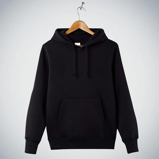 2019 Base Black Pullover 100% Cotton/polyester Hoody With Hat For ...