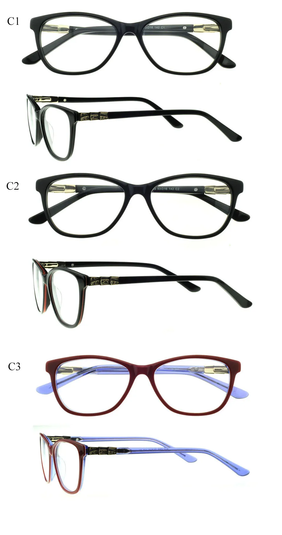 New Model Cheap Spectacle Fashionable Eyewear Frame Colorful Optical