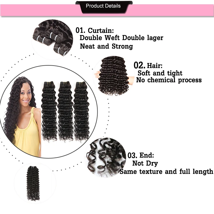 Wholesale Curl Holding After Washing Unprocessed Black Loose Kinky