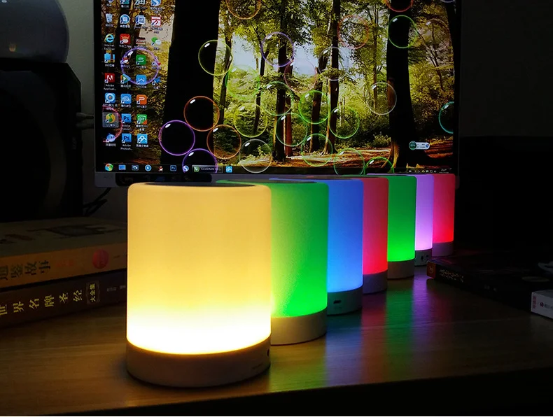 Touch lamp portable speaker cl 671