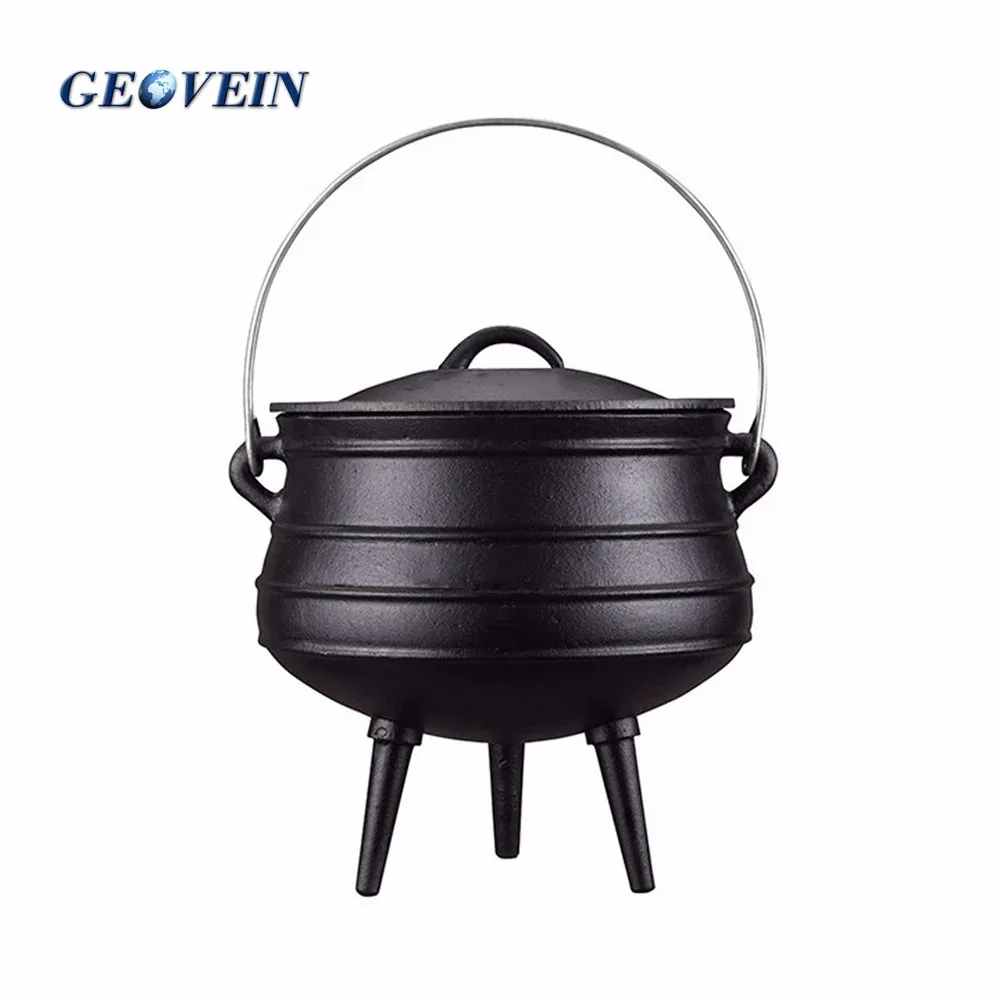 Fda Lfgb Sgs Nonstick Outdoor Camping 3 Legs Cast Iron Cooking