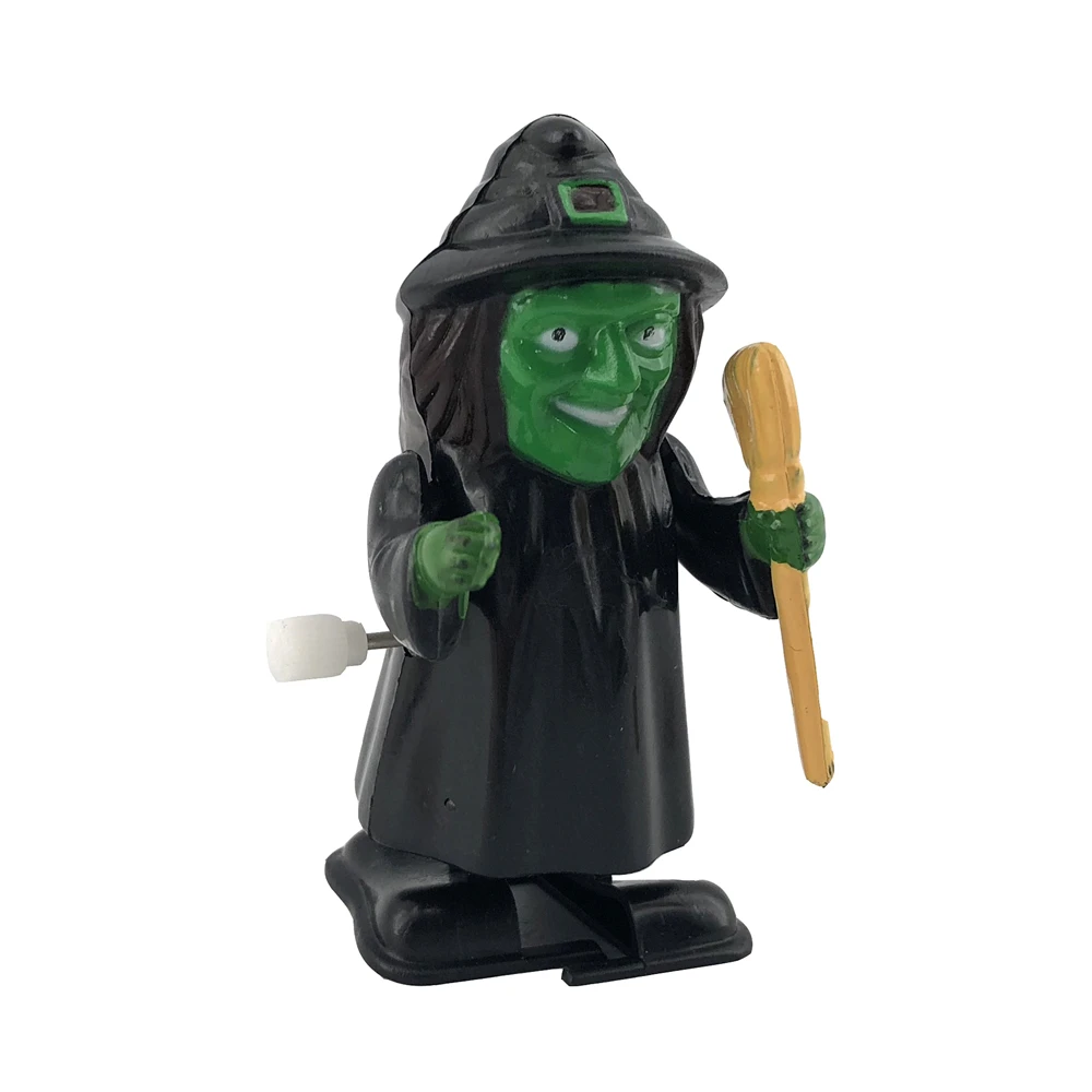 Hot selling  funny witch plastic  halloween wind up toys for kid