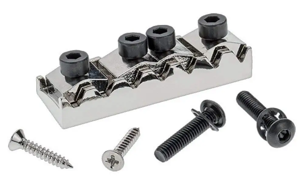 Black ROSENICE 42mm Locking Nut Wrench Screw Set for Floyd Rose Tremolo Bridge Double Locking System