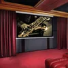CE approved electric projector screen with tubular motor custom projection screen