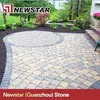 Flamed yellow granite landscape stone interlocking