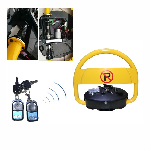 Storage And Dry Battery Remote Controlled Anti Theft Parking Locks