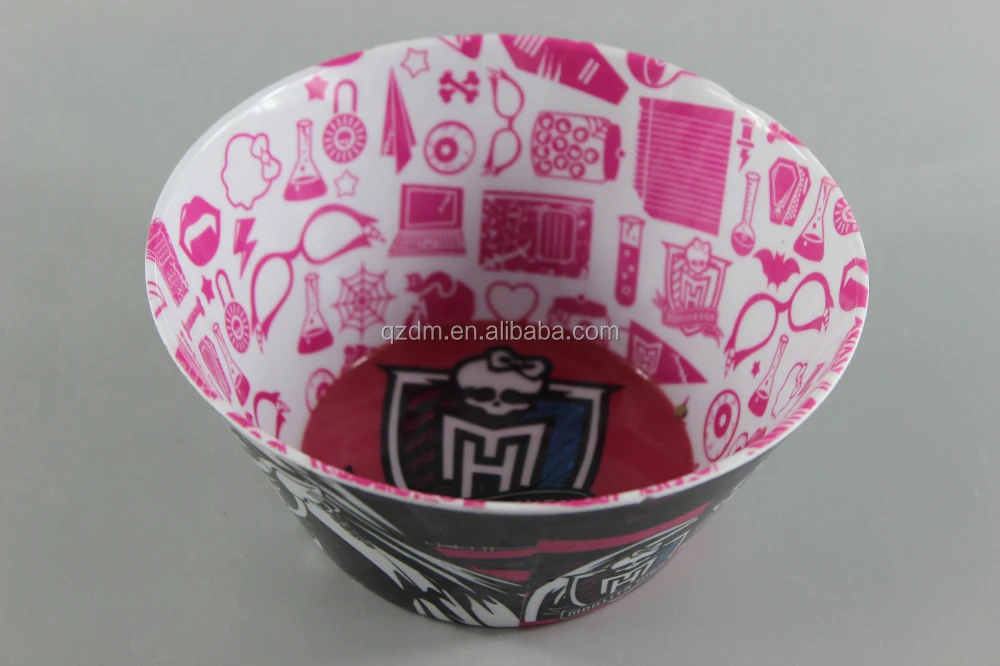 Halloween Melamine Bowl,Double Face Print Plastic Bowls