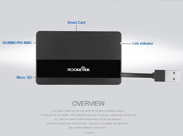 Multifunctional Smart Chip atm card reader with CE FCC - ANKUX.COM
