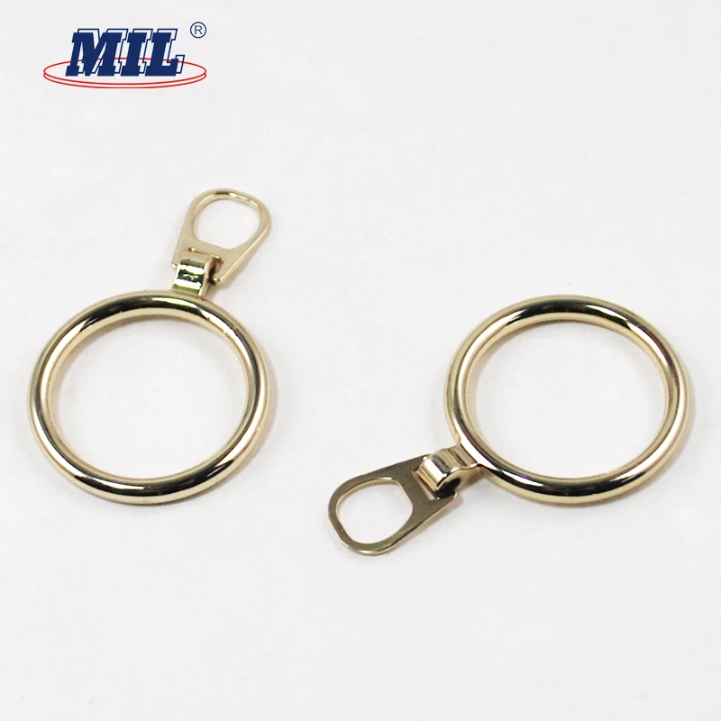 Custom Fashion Decorative Metal Ring Zipper Pull Zipper Puller For ...