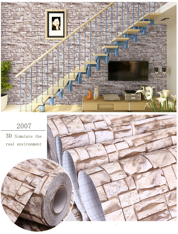 New Arrivals Self Adhesive Stickers 3d brick wallpaper for home decoration