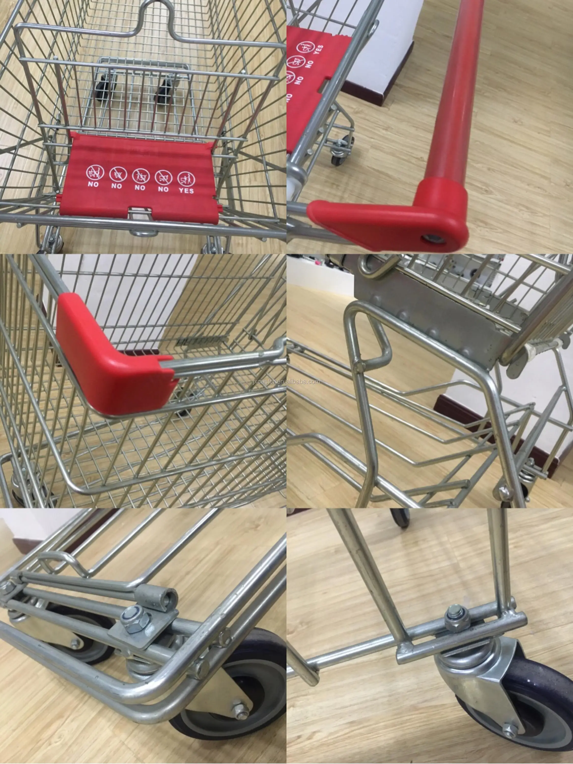 60l德国风格超市购物车带婴儿座椅