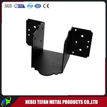 Lathe Stamping Black Galvanized Beam Mounting Steel Joist Hanger