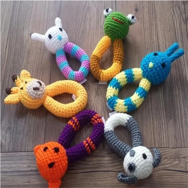 Ecofriendly Crochet Hand Knitted Cotton Rattle Baby Toy Buy Baby