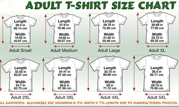 Eu T Shirt Size Chart