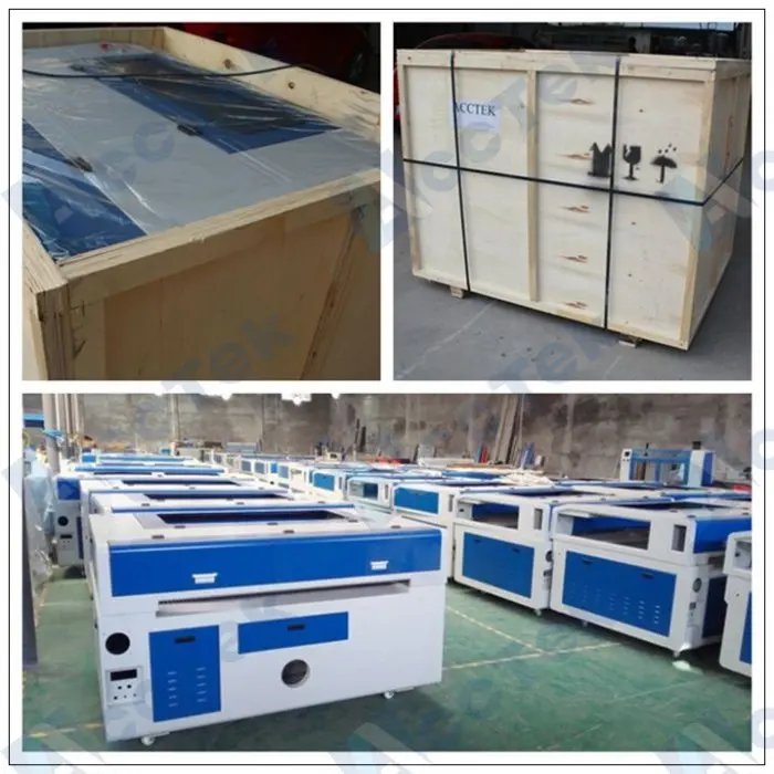 China 60W 80W 100W wood acrylic MDF fabric laser cutting machine/ 6090 co2 laser engraving machine