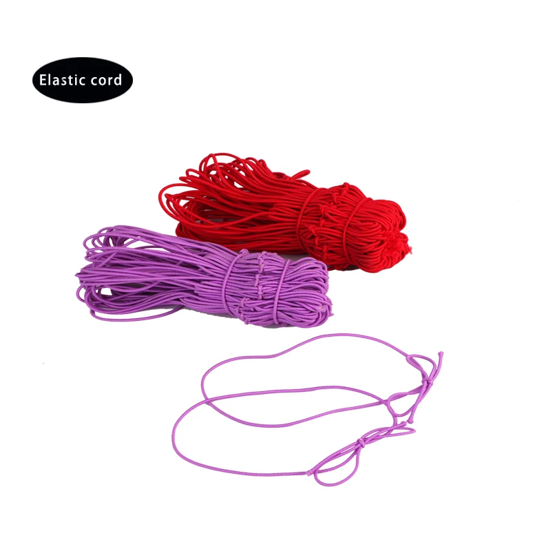wholesale custom 1mm braid round elastic string bungee cord with high elasticity