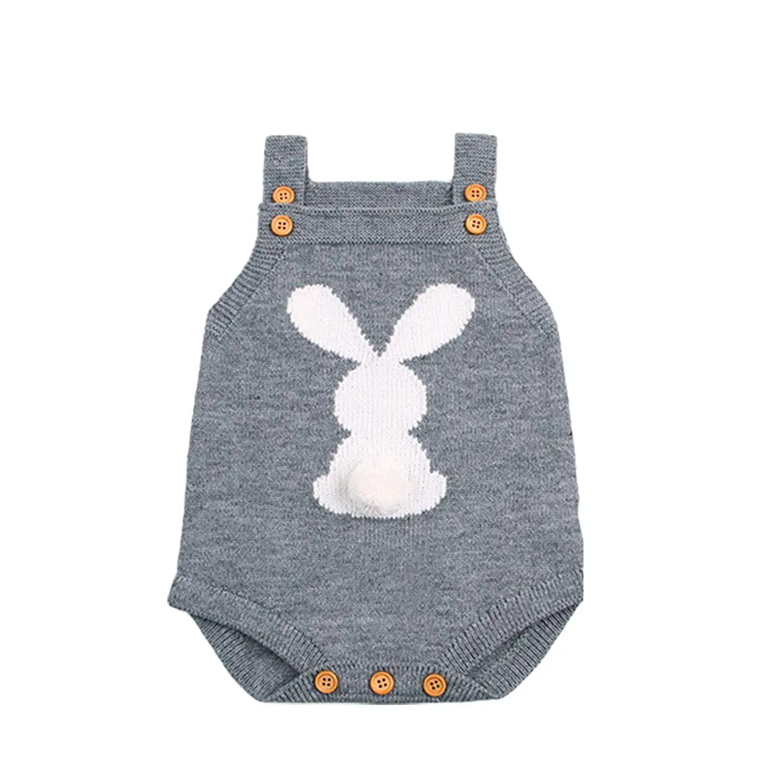 Sikye Little Boy Overalls Newborn Baby Knitted Rompers Jumpsuit Sleeveless Outfits