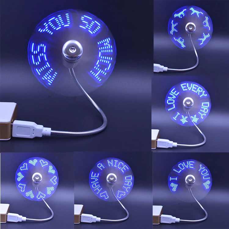 Promotional Customized Led Message New Mini Fan Usb Buy Mini Fan Usb