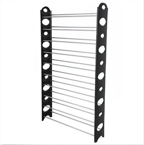 Hot 10 Tier 50 Pair Free Standing Shoe Tower Rack Space Saving Storage Organizer