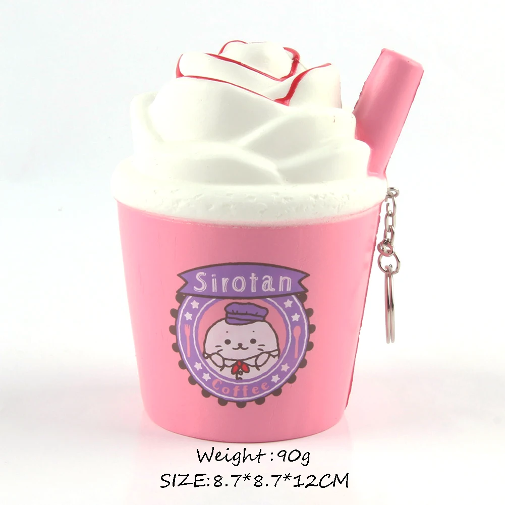 jumbo squishy food hot selling toys ice cream coffee cup squishy toys slow scented rising squishy