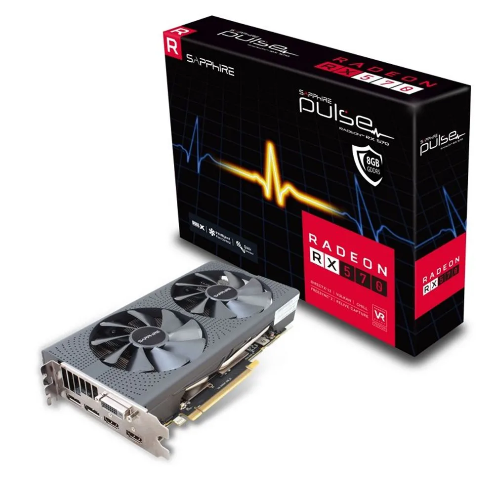 Sapphire Pulse Radeon Rx570 8g Rx578 1284 Mhz Dual-x Two-fan Cooling ...