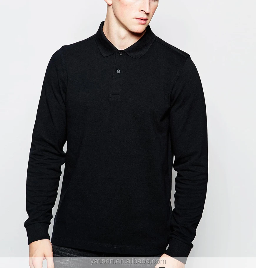 polo shirt hitam