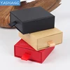 Craft paper necklace gift packaging custom kraft paper drawer box