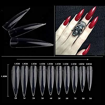 500 Pcs Clear Half French Artificial Beauty Salon Practice False Nails For Women With 10 Sizes Buy 500 Pcs Clear Half French Artificial Beauty Salon Practice False Nails For Women With