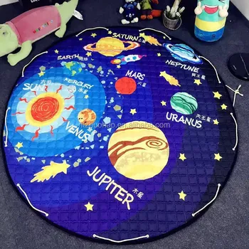 150cm Cotton Baby Play Mat Kids Crawling Children Carpet Rugs Toys Sundries Pouch Round Storage Bag Px26 Printed Product On Alibaba Carpet Rugs Baby Toys Mat Kids
