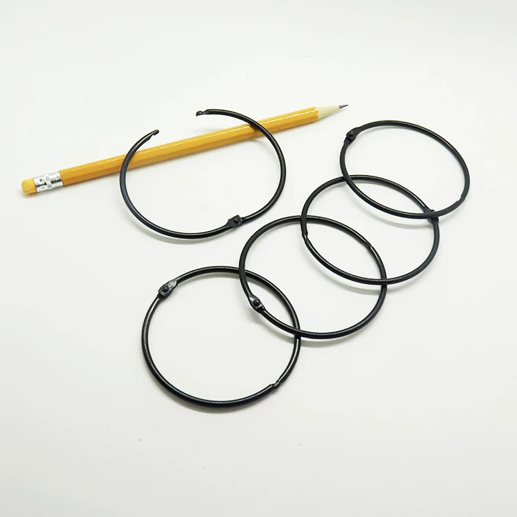 50pcs/box Black 50mm Book Binding Rings For Diy Notebook Buy Book