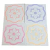 Color flower design acoustic gypsum board ceiling 600x600