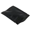 Matte Black Aluminum Foil Smell Proof Mylar Ziplock Plastic Coffee Bags