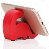 Custom Resin Art Craft Cute Mini Dinosaur Desktop Cell Phone Stand Mounts,Candy Color Animal Dino Smart Phone Holder - Red
