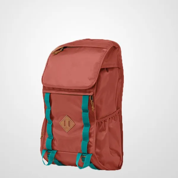 Outside Plain Backpack With Tablet Pocket And Side Water Bottle Pockets