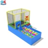 OK Playground Plastic Slide With Ball Pool Kids Single Trampoline Small