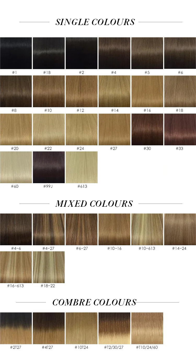 120g 22 613 Bleach Blonde 10 Pieces Set Double Drawn Thickness