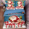 Ready Home Goods Latest Christmas Gift Design 3D Digital Printed Patchwork Duvet Cover , Bed Sheet Set Blanket