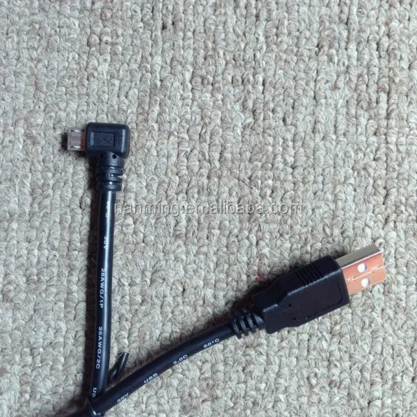 Micro USB Cable Type A Male to Right Angle Micro B Male - ANKUX.COM