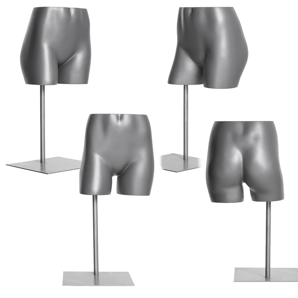 Female Women's Hip Waiste Underwear Mannequin Gray With Magnet Bottom 