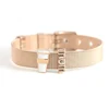 Mom Coffee Time Bracelet Letter DIY Charm Rose Gold Mesh Bracelet Stainless steel Bangle as Mother's Day Gift